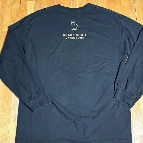 Toronto Raptors OVO Drake night Long Sleeve Shirt - Picture 5 of 8